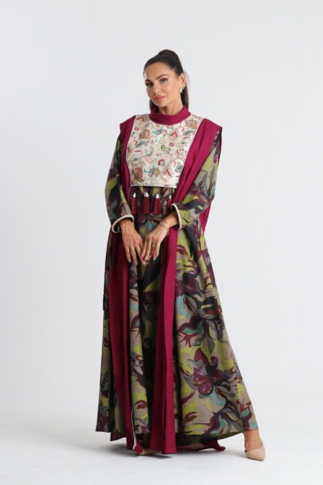 The Ruby Floral Abaya